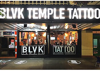 Blvk Temple Tattoo