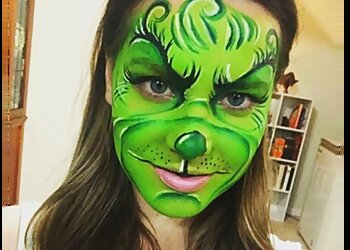 Green Bee Face Painting & Art