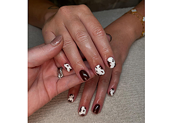 Katie Payne Tan Nails Eye Couture